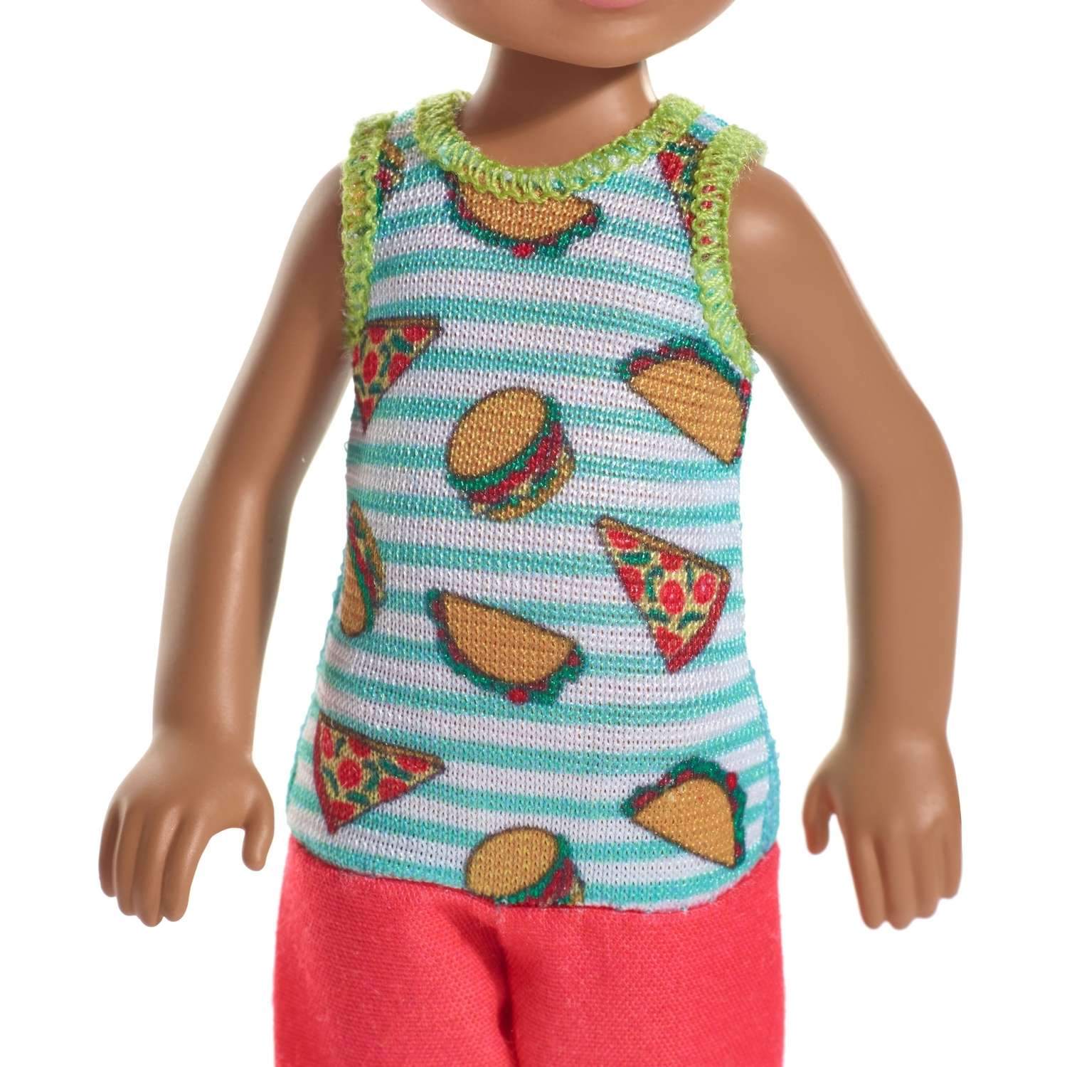 Кукла Barbie Челси Шатен в комбинезоне с пиццей FXG78 DWJ33 - фото 6