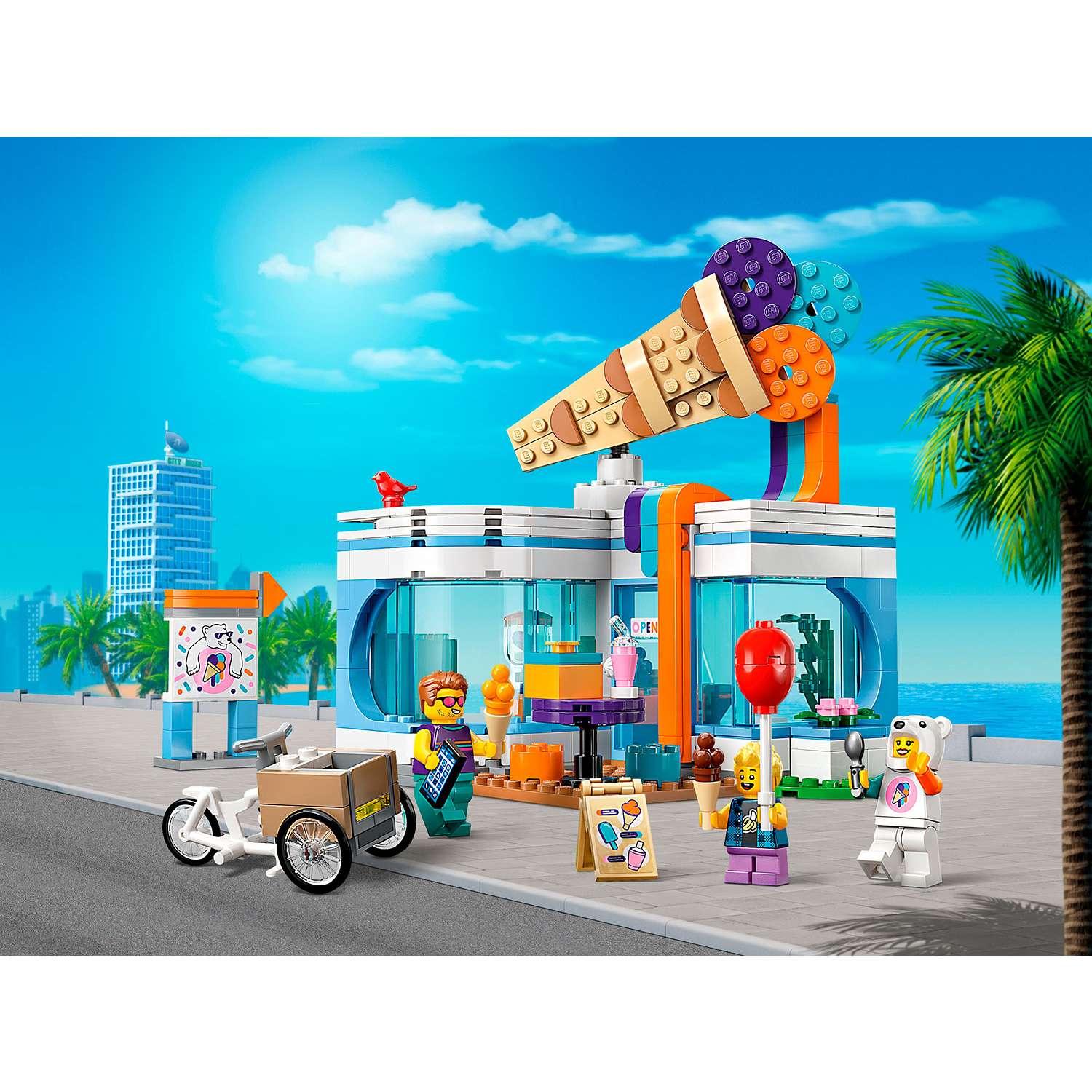 Конструктор детский LEGO City Магазин мороженого 60363 - фото 10