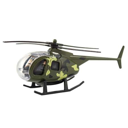 Вертолет KiddieDrive Военная техника Зеленый 8см