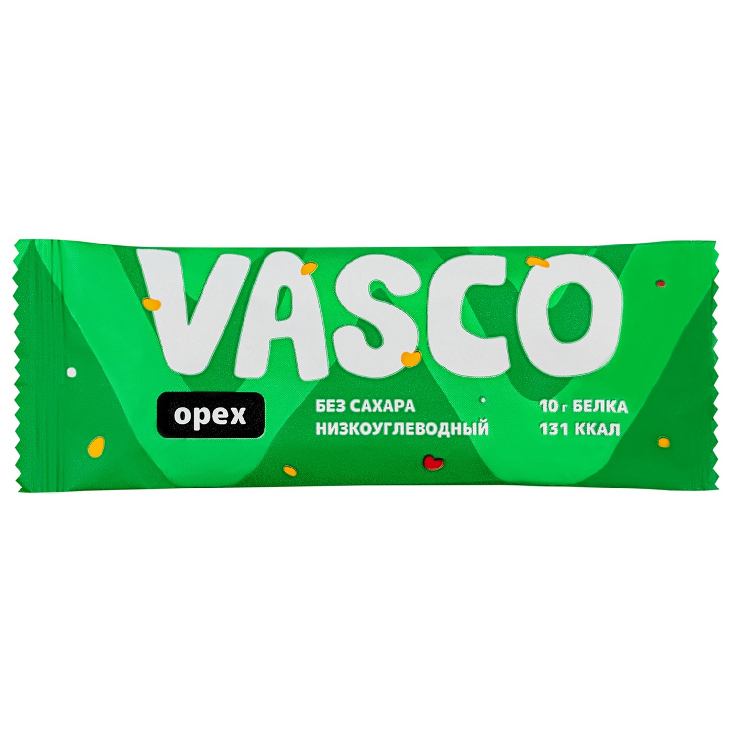 Батончик Vasco низкоуглеводный орех 40г - фото 1
