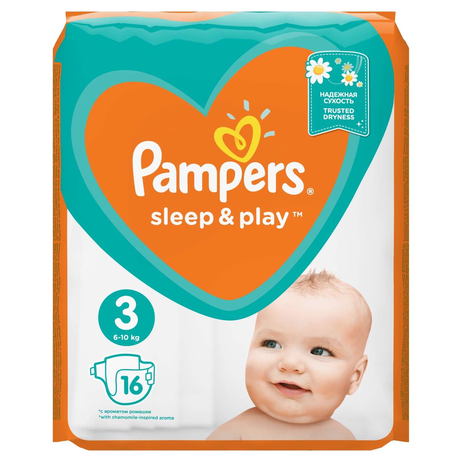 Подгузники Pampers Sleep and Play 3 6-10кг 16шт - фото 2