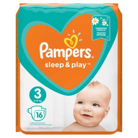 Подгузники Pampers Sleep and Play 3 6-10кг 16шт