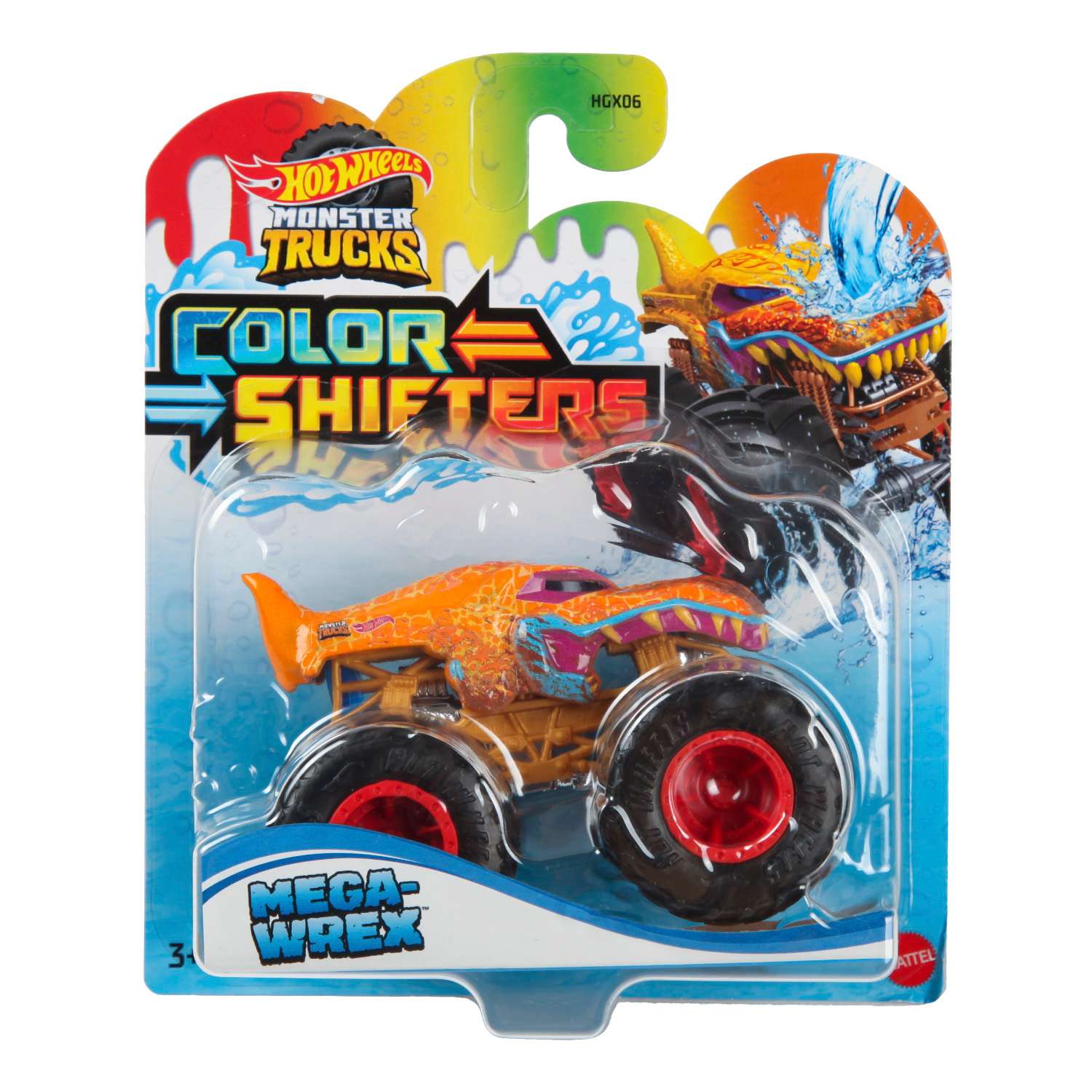 Машина Hot Wheels Monster Truck Color Shifters  HNW04 HGX06 - фото 2