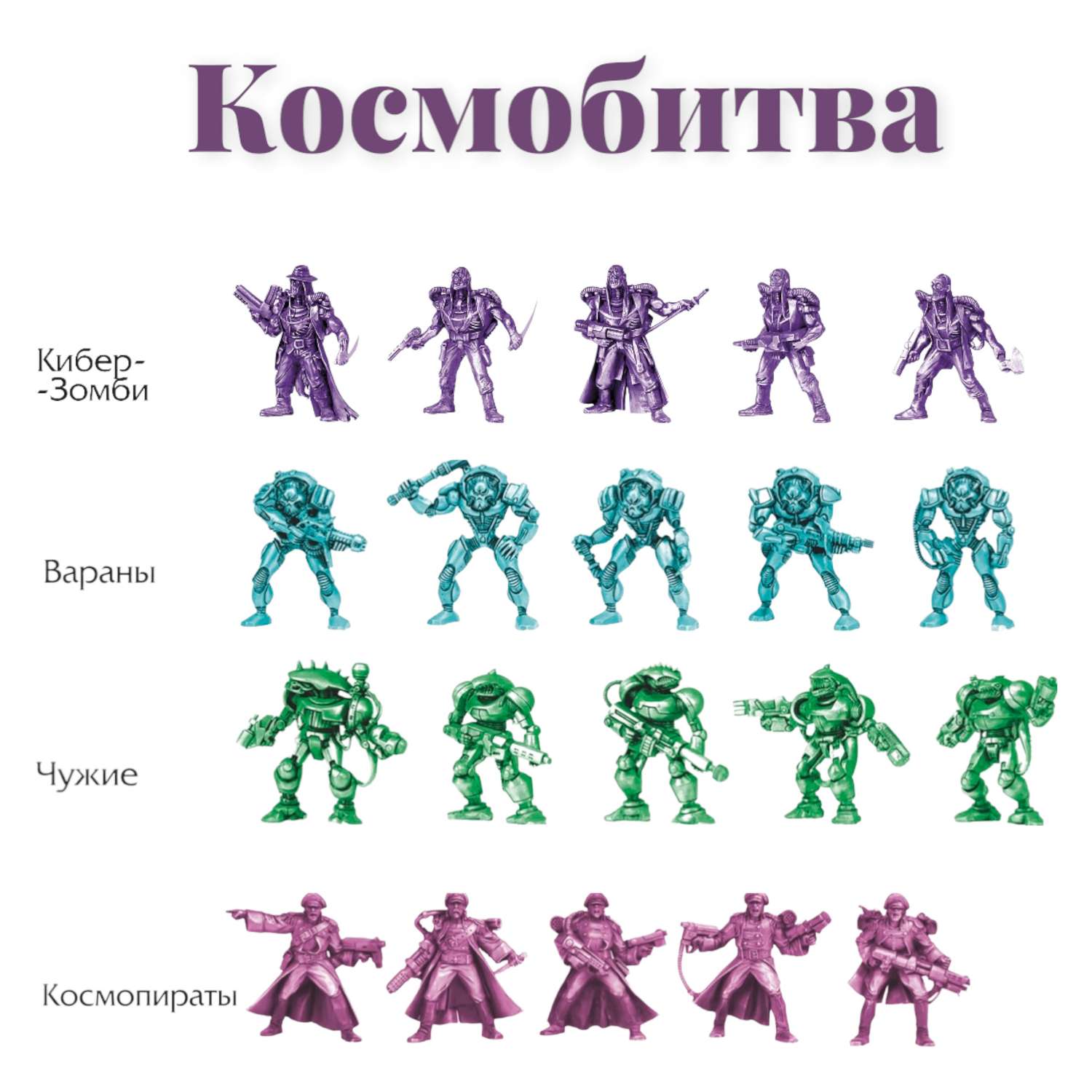 Игрушки для мальчиков Парам-пампам Игровой набор солдатиков КосмоБитва - фото 2