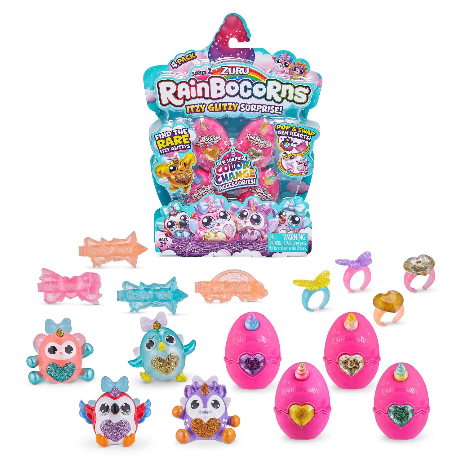 Игрушка Rainbocorns Rainbocorns Itzy glitzy surprise S2 в непрозрачной упаковке (Сюрприз) 9240TQ1 - фото 3