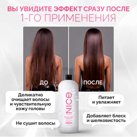 Шампунь NICE by Septivit бессульфатный PRO LINE 1л