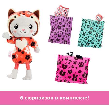 Кукла Barbie Cutie Reveal Mini Chelsea Costume Cuties Series Челси Котенок HRK28