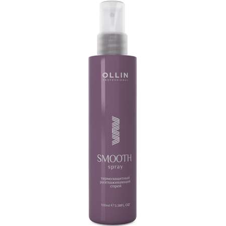 Термозащитный спрей для волос Ollin SMOOTH легкой фиксации разглаживающий 100 мл