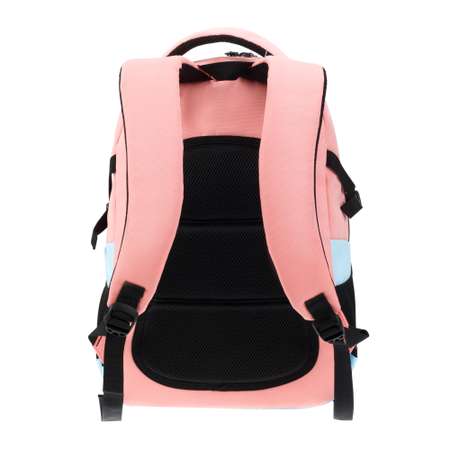 Рюкзак TORBER CLASS X розово-голубой и мешок для сменной обуви в подарок