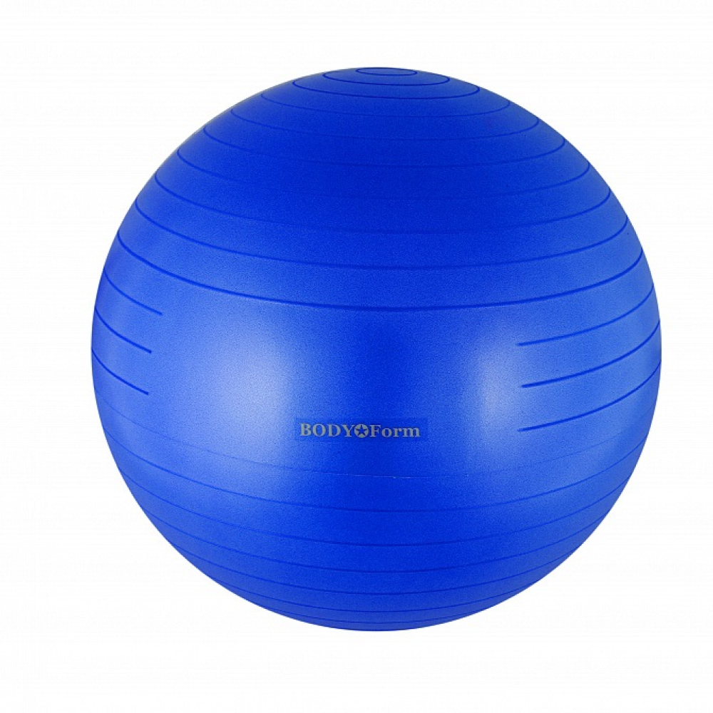 Мяч гимнастический Body Form BF-GB01AB 85 см антивзрыв синий - фото 1