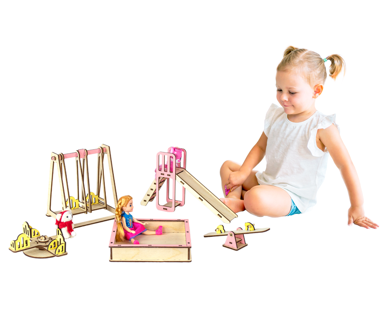 Мебель для кукол M-WOOD Детская игровая площадка 6010 - фото 3