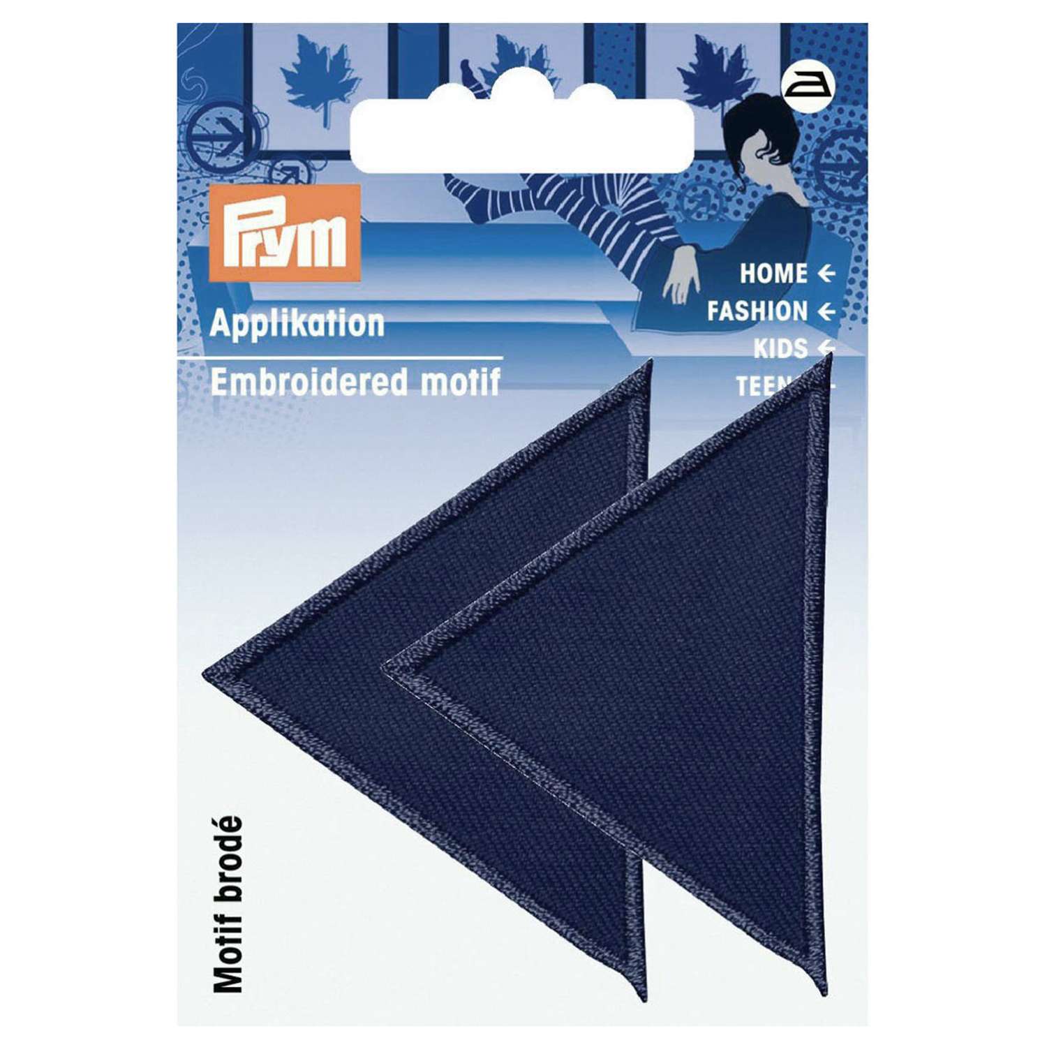 Термоаппликация Prym нашивка Треугольник темно-синий 4х6 см 2 шт для ремонта и украшения одежды 925472 - фото 10
