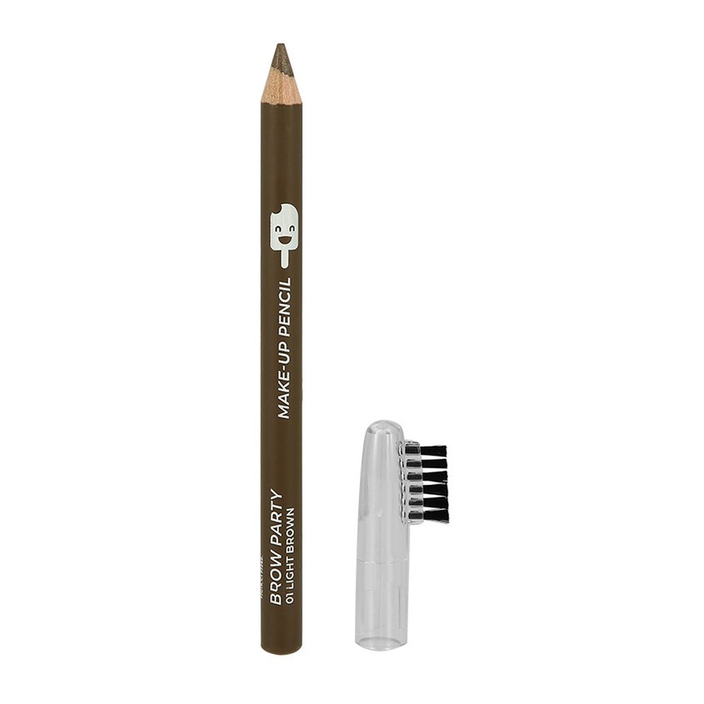 Карандаш для бровей ISCREAM Brow party с щеточкой (тон 01 light brown) - фото 4