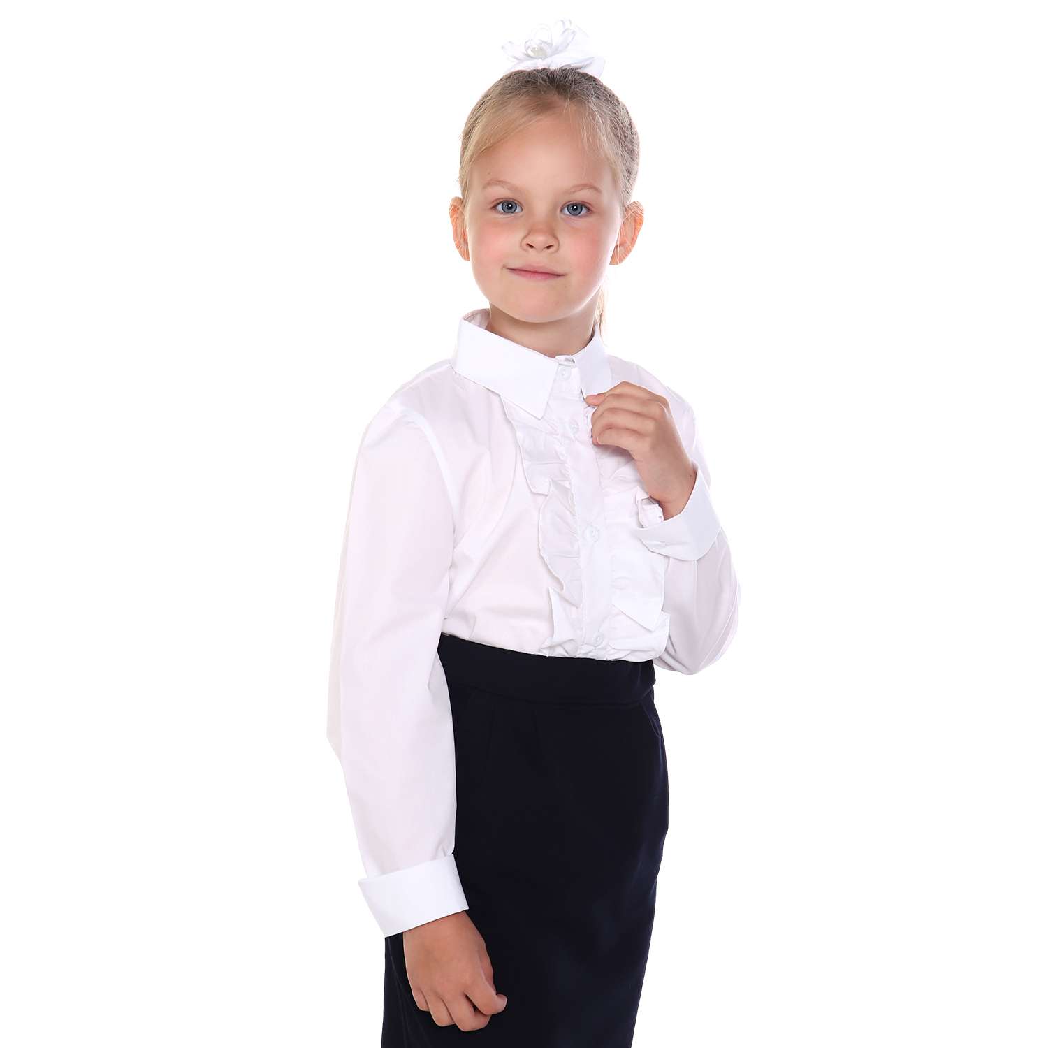 Блузка Детская Одежда BL-11000/белый2 - фото 2