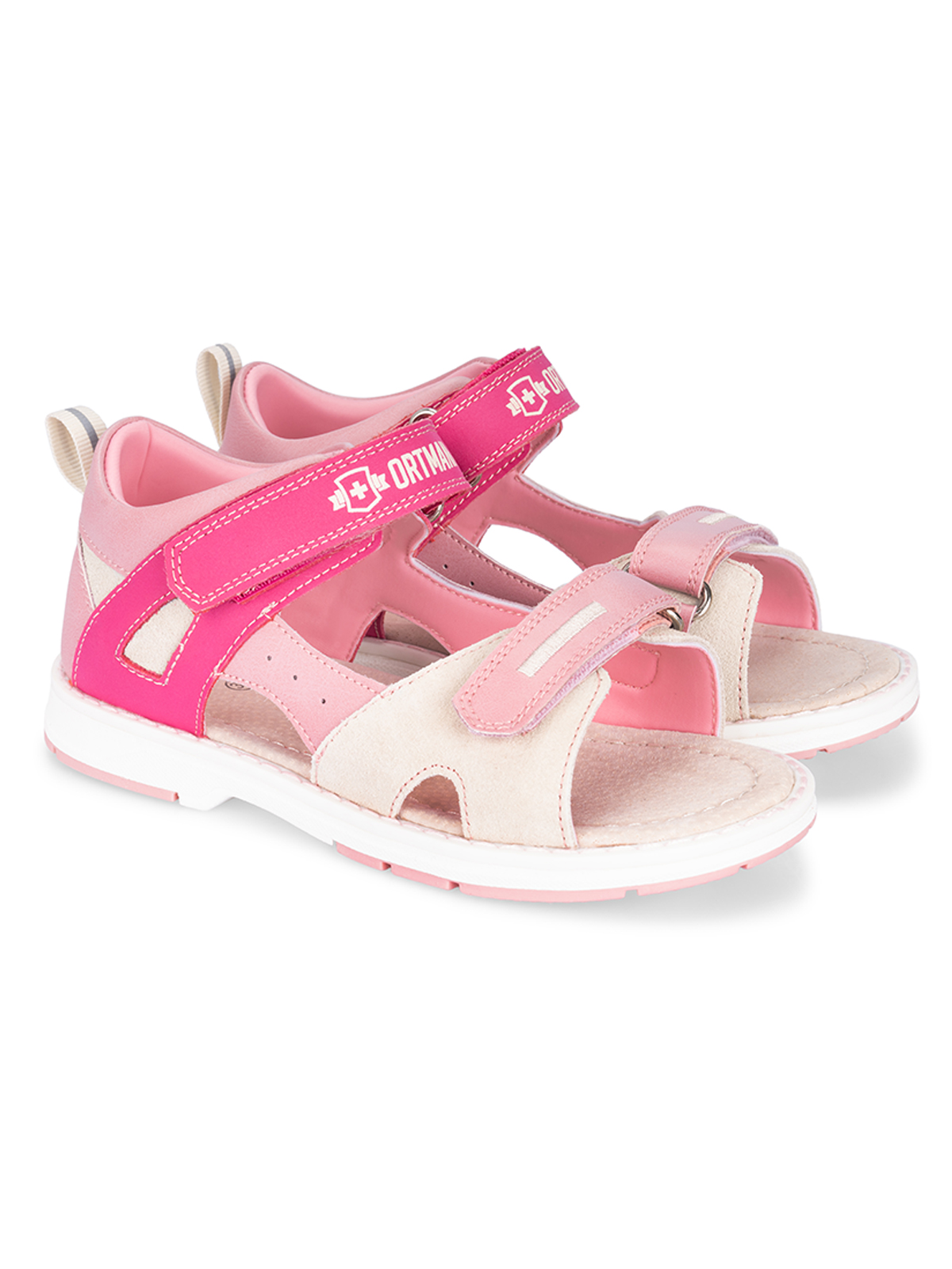 Сандалии ORTMANN kids 28.17_Nelsen_розовый микс, о/м - фото 1