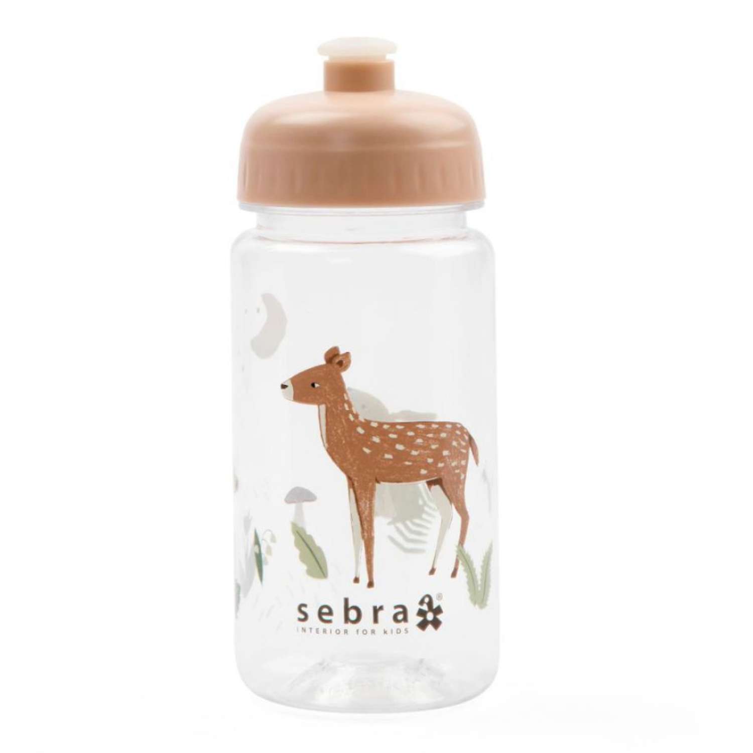 Бутылочка для воды Sebra Сумерки 500 мл пудрово-розовая - фото 1