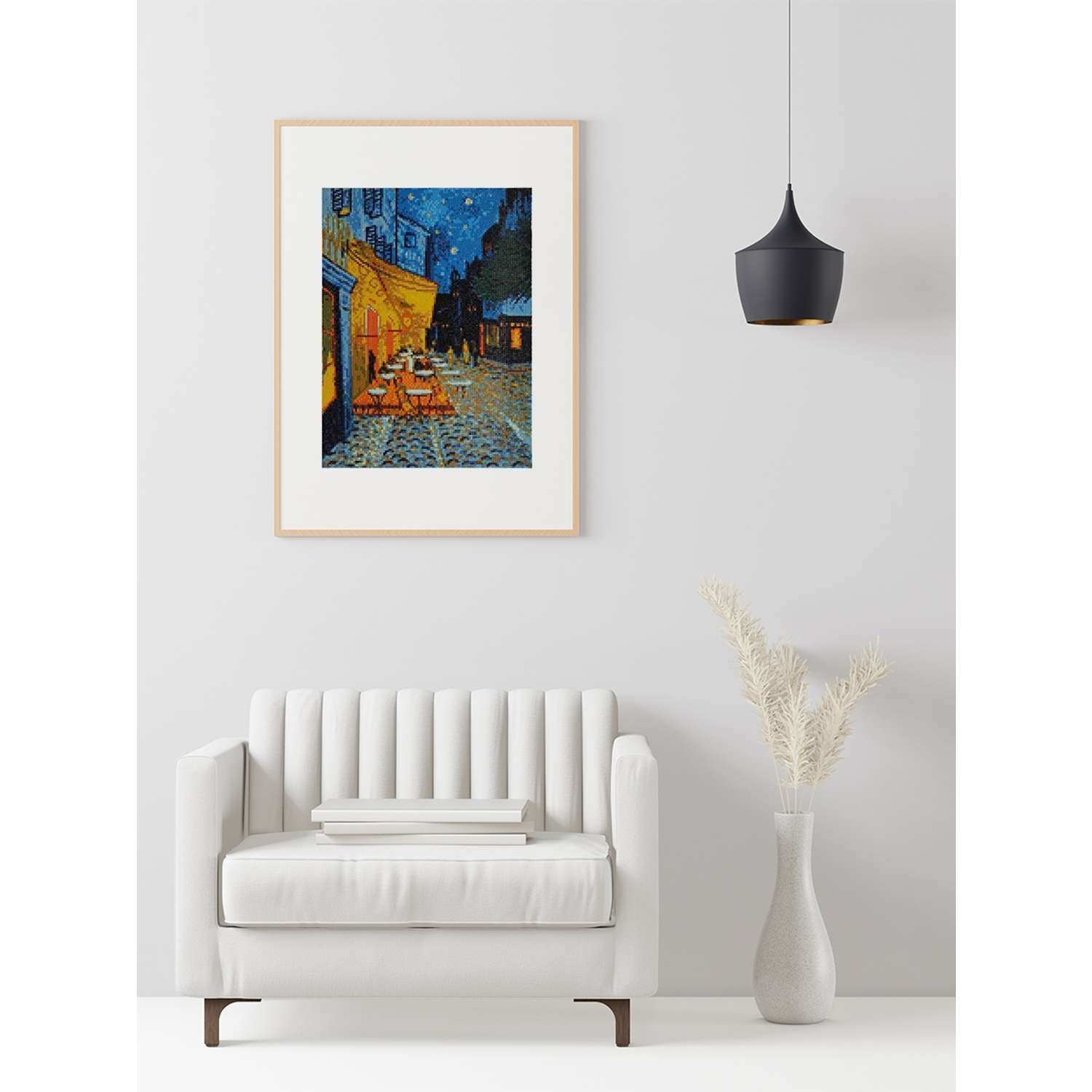 Алмазная мозаика Cristyle картина стразами Ночная терраса кафе Ван Гог 30х40 см Cr 340007 - фото 4