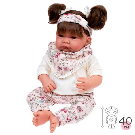 Кукла младенец Antonio Juan Сильвия в розовом 40 см мягконабивная