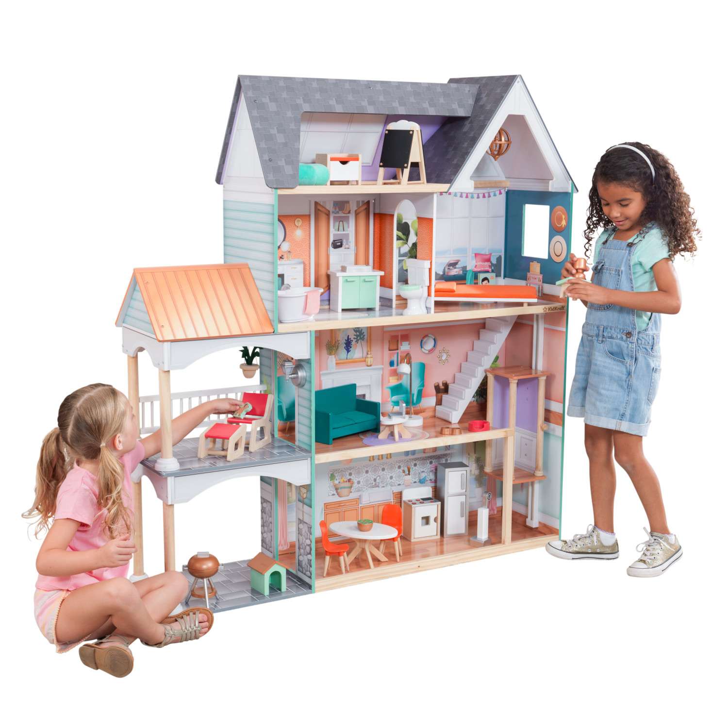 Кукольный домик KidKraft Далия с мебелью 30 предметов 65987_KE 65987_KE - фото 1