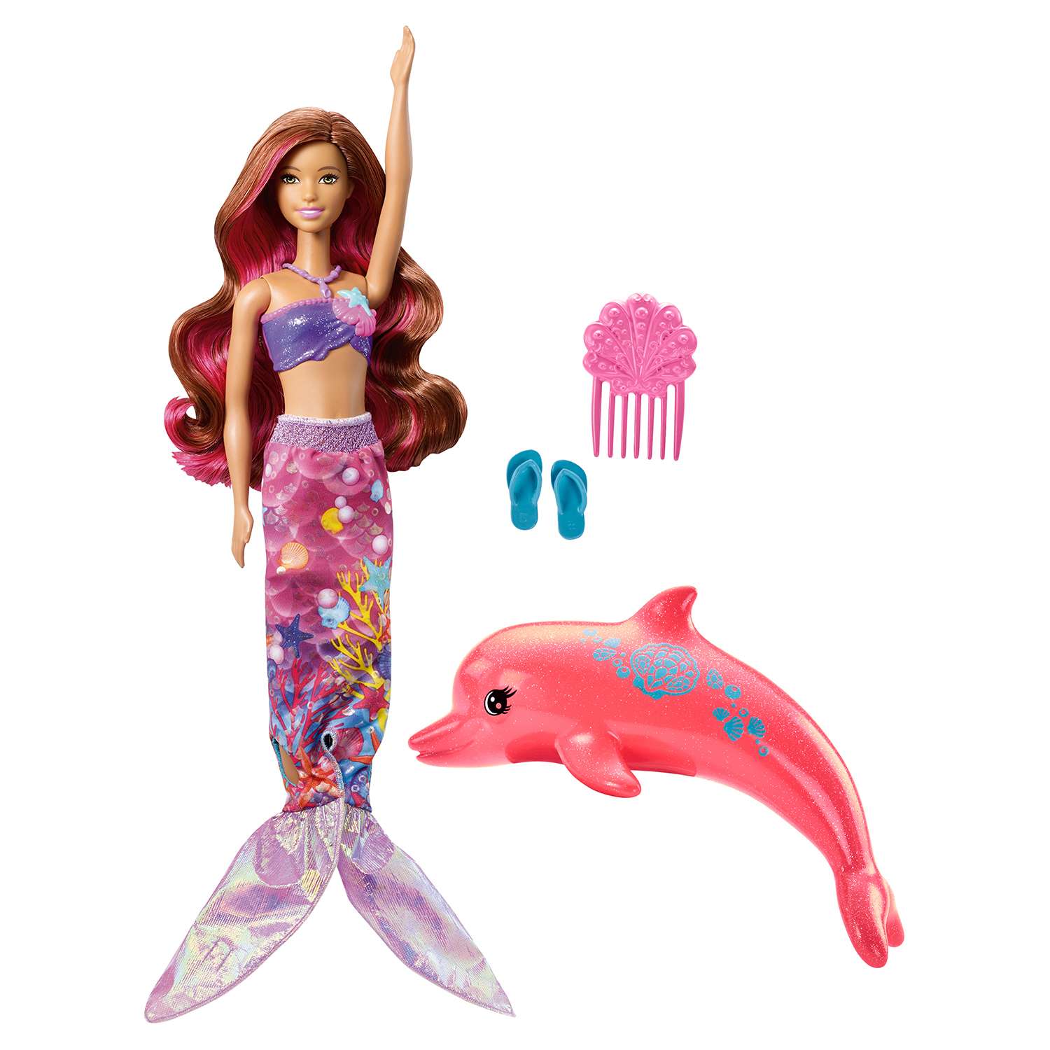Кукла Barbie Русалка-трансформер Морские приключения FBD64 - фото 1