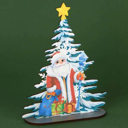 Новогодний настольный декор Зимнее волшебство «Дед Мороз» 12 х 4 3 х 15 5 см