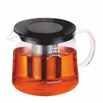 Чайник заварочный Vitax 1.5 л из жаропрочного стекла с ситечком можно греть на плите