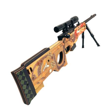 Снайперская винтовка Go-Wood AWP версия 1.6 История о драконе деревянный резинкострел