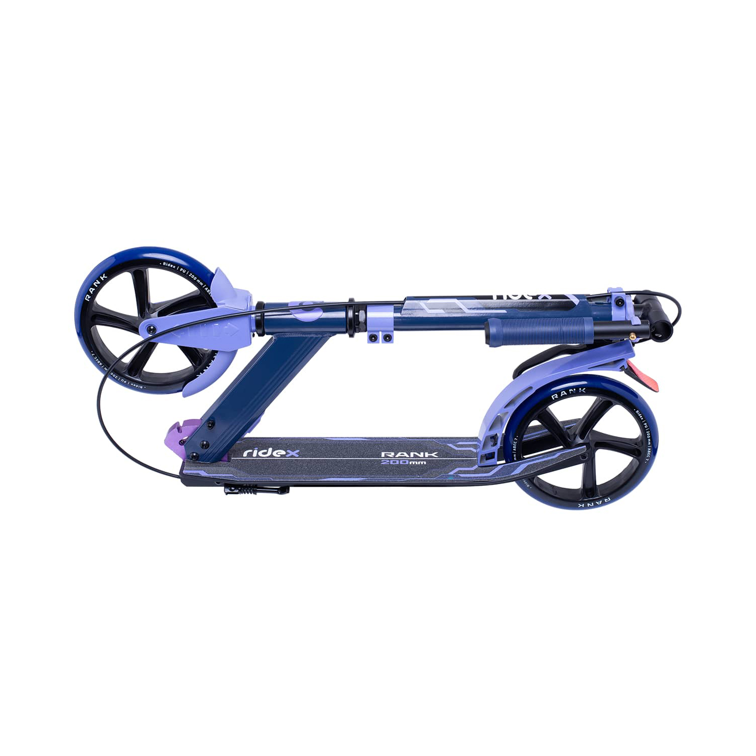 Самокат RIDEX двухколесный Scooter 2 wheels Rank 200 blue/violet - фото 6