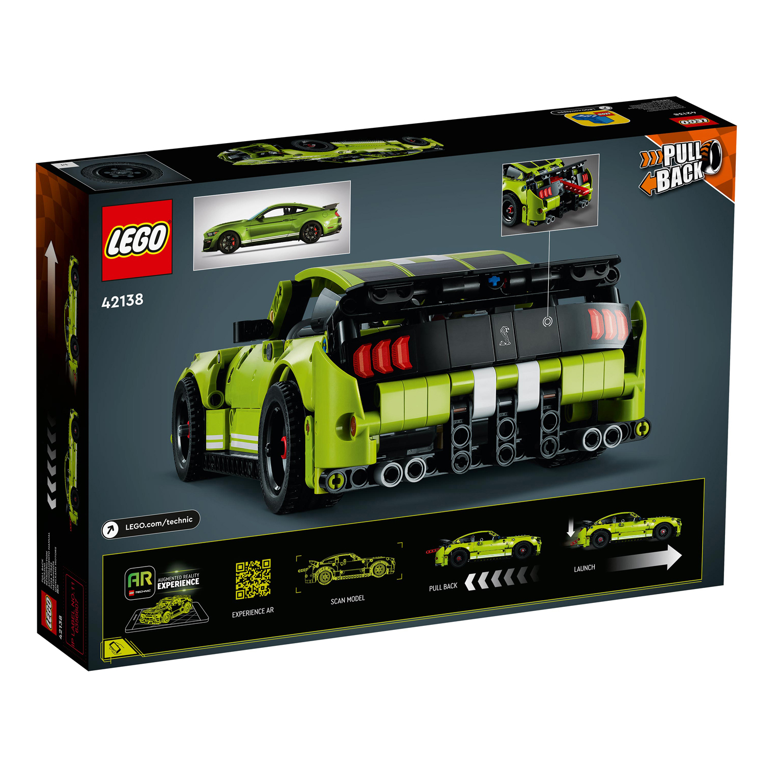 Конструктор детский LEGO Technic Автомобиль Mustang Shelby 42138 - фото 12