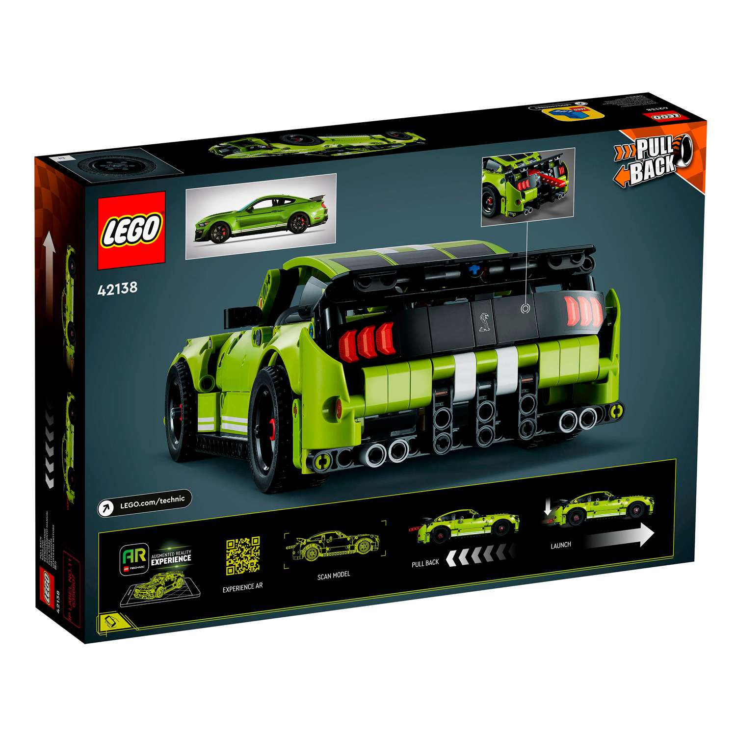 Конструктор детский LEGO Technic Автомобиль Mustang Shelby 42138 - фото 12