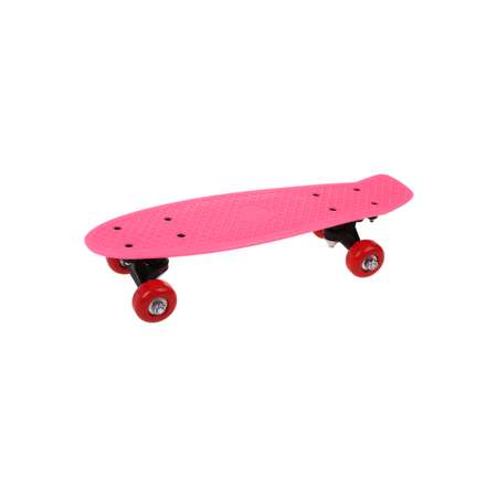 Скейтборд Наша Игрушка пенниборд пластик 41*12 см колеса PVC крепления пластик розовый