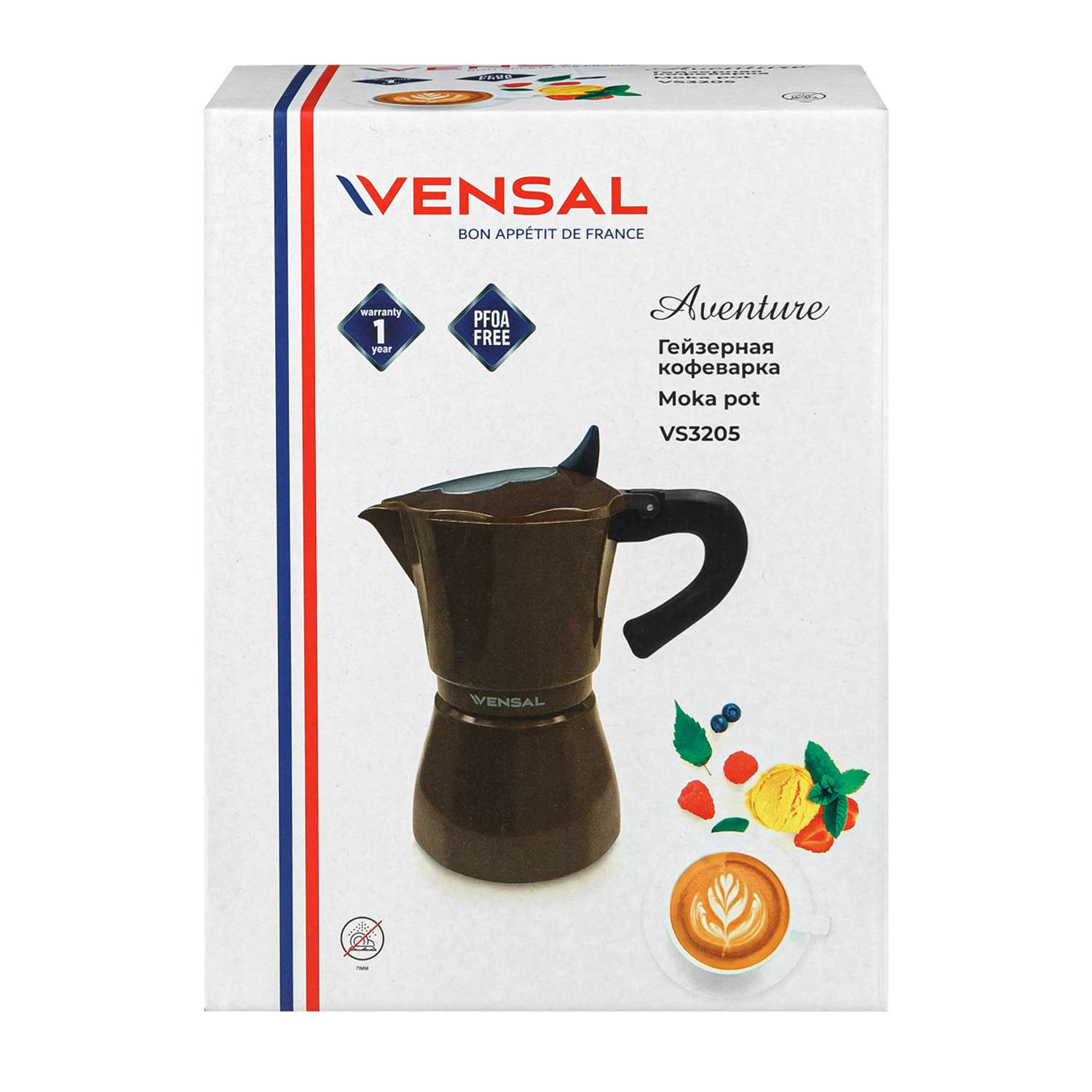 Гейзерная кофеварка VENSAL VS3205 - фото 8