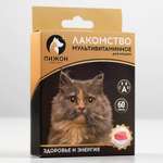 Лакомство для кошек Пижон Здоровье и энергия со вкусом телятины 60 таблеток