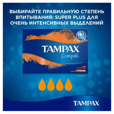 Тампоны Discreet Tampax Compak Super PlusDuo 16шт