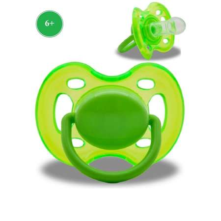 Соска-пустышка Baby Land классическая силиконовая 6мес+ зеленый
