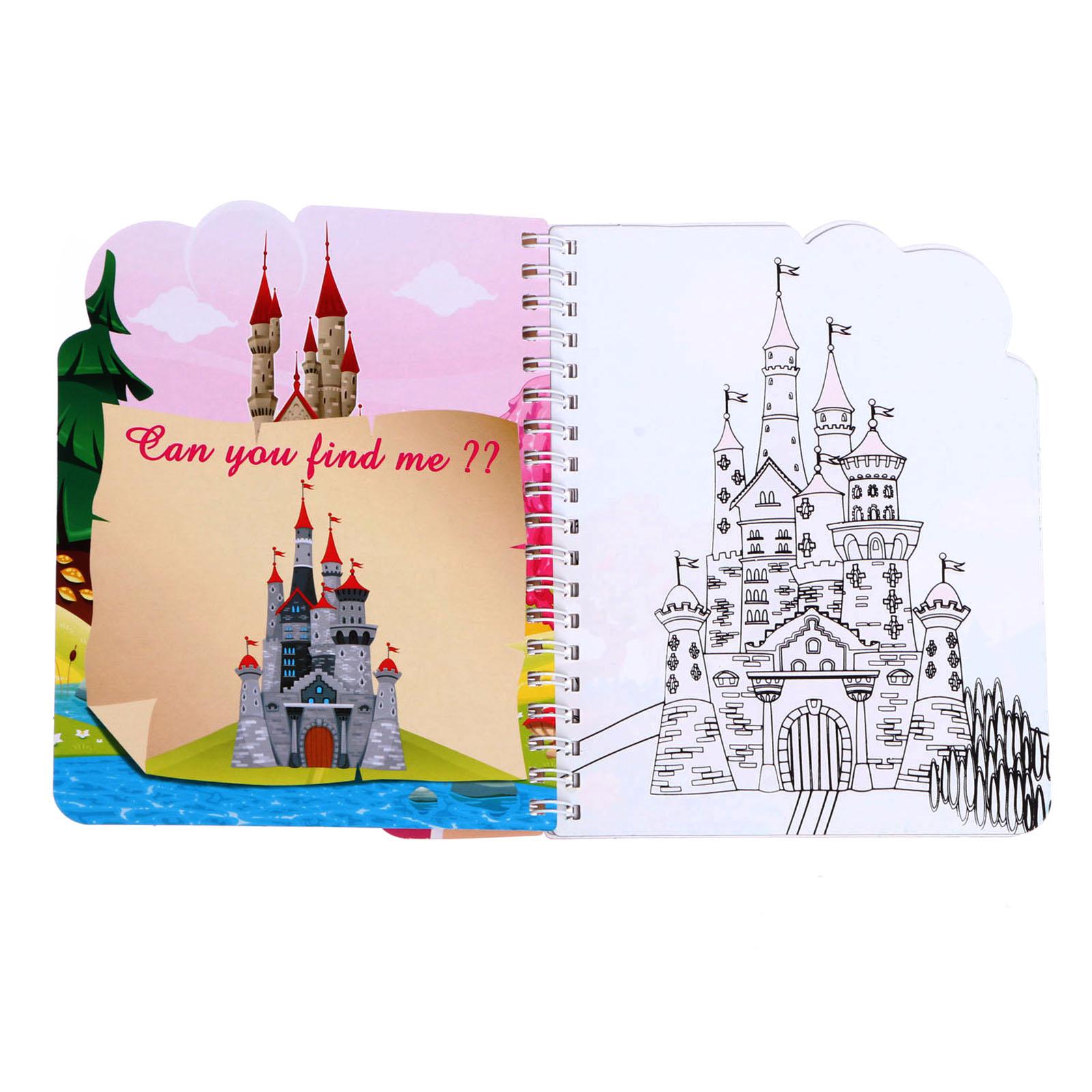 Книжка Sima-Land Для рисования водой Принцесса с маркером - фото 2