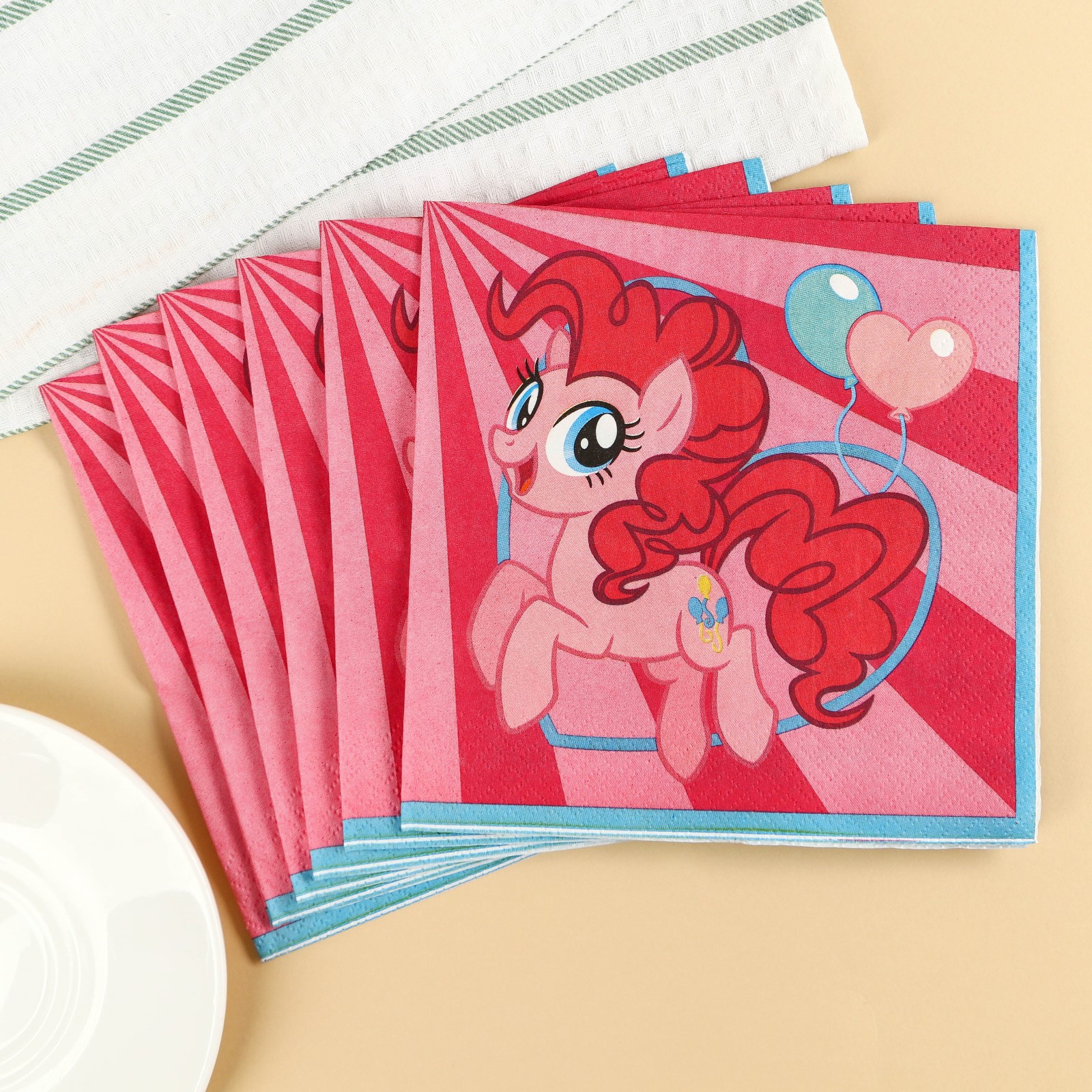 Салфетки бумажные Hasbro My little pony 33х33 см 20 шт. 3-х слойные - фото 1