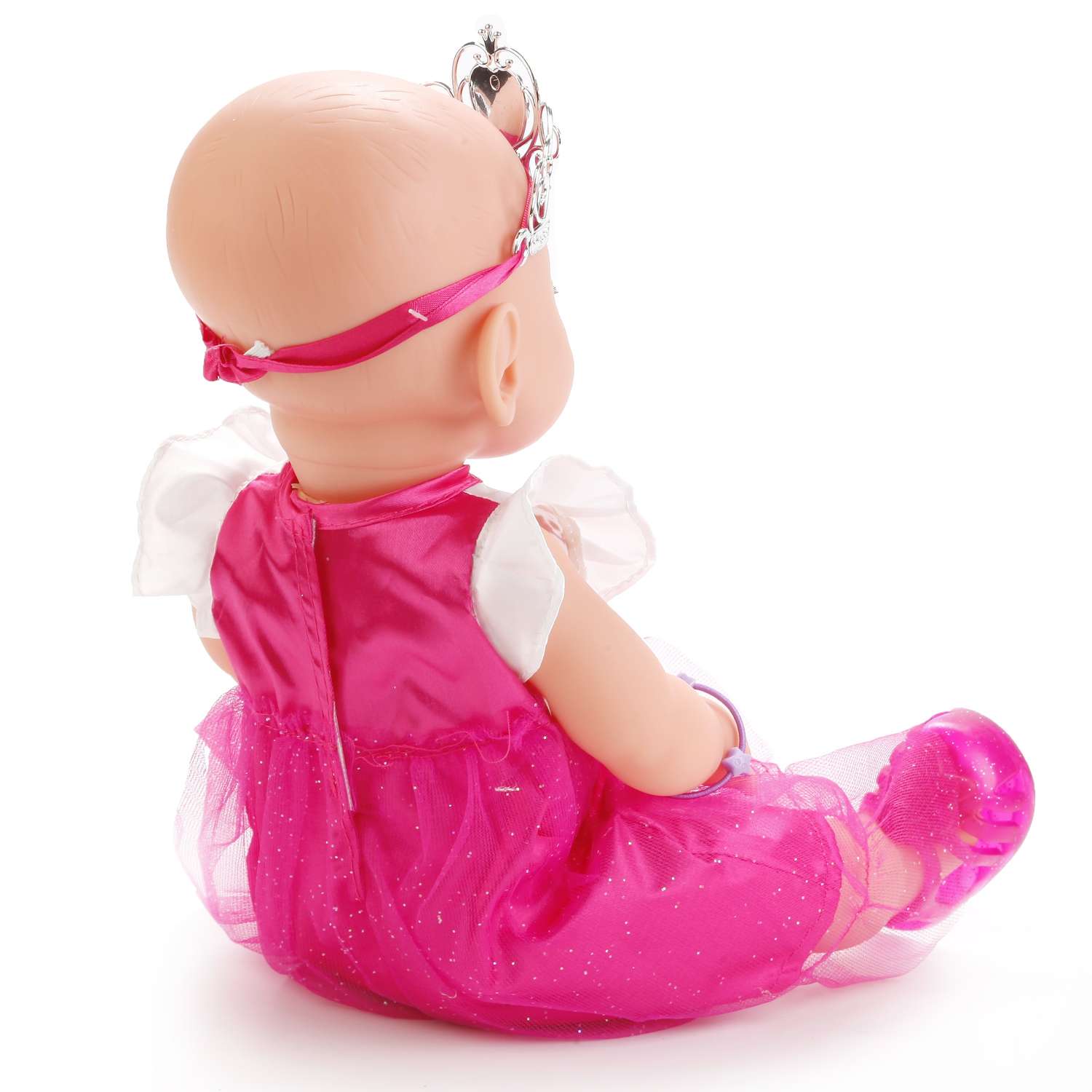 Кукла Карапуз интерактивная в ярко-розовом платье Y40BB-DP-PRS-RU 215457 - фото 4