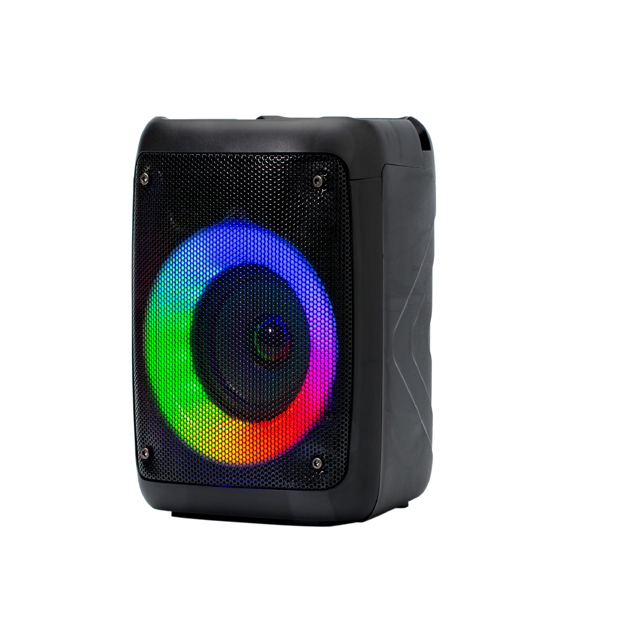 Беспроводная колонка Perfeo DISCO RING 3 LED FM MP3 USB microSD AUX TWS MIC 10Вт черная - фото 6