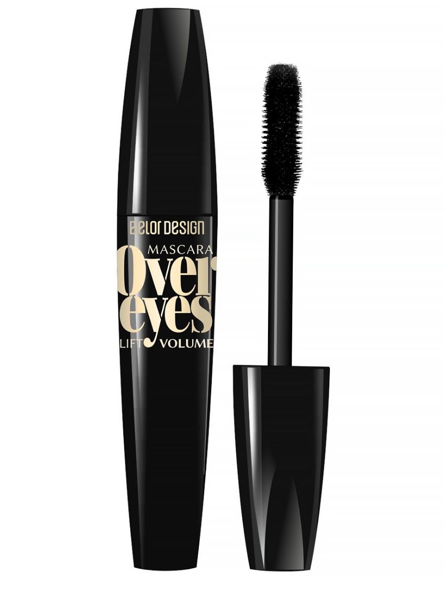 Тушь для ресниц черная Belor Design Overeyes Volume Lift Mascara Объемная Подкручивающая 11 г - фото 1