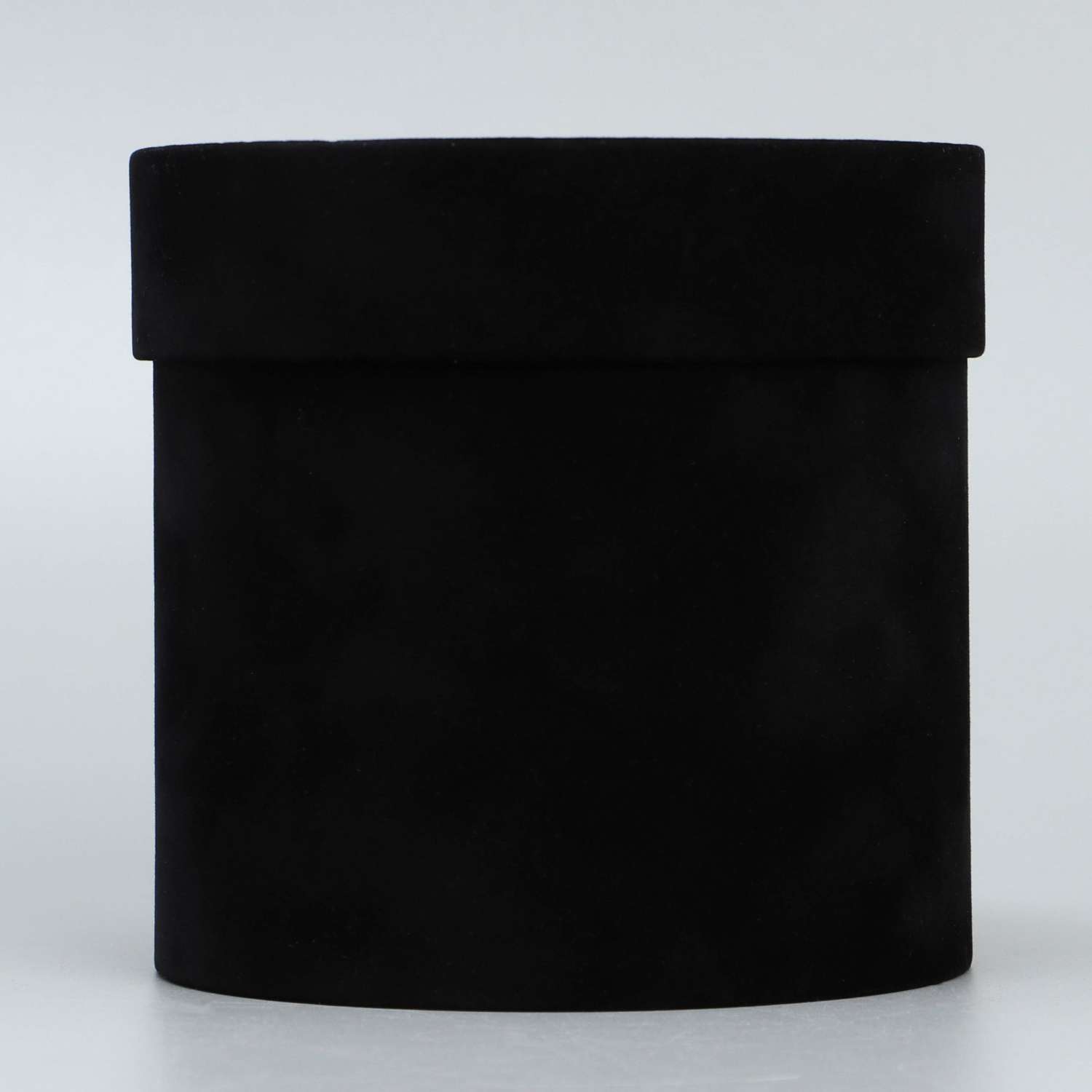 Коробка Дарите Счастье шляпная бархатная «Черная» 12 х 12 см - фото 2