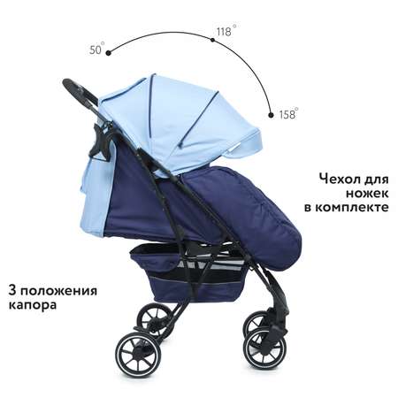 Коляска прогулочная Babyton Active Blue