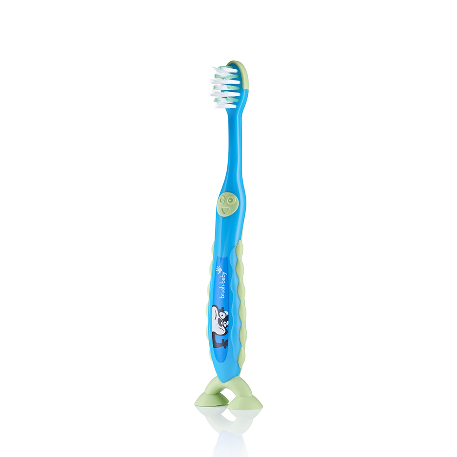 Зубная щетка Brush-Baby FlossBrush NEW от 3-6 лет голубая - фото 1