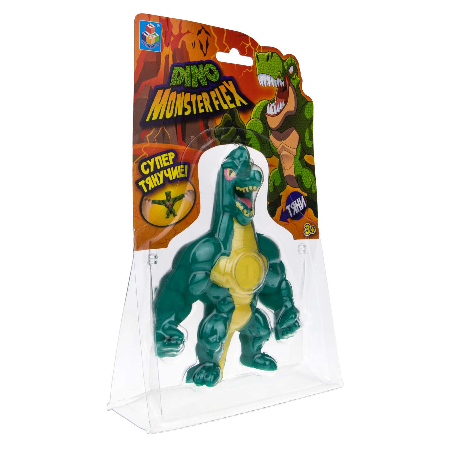 Игрушка-тягун 1Toy Monster Flex Dino Бронторекс Т22691-9 - фото 3