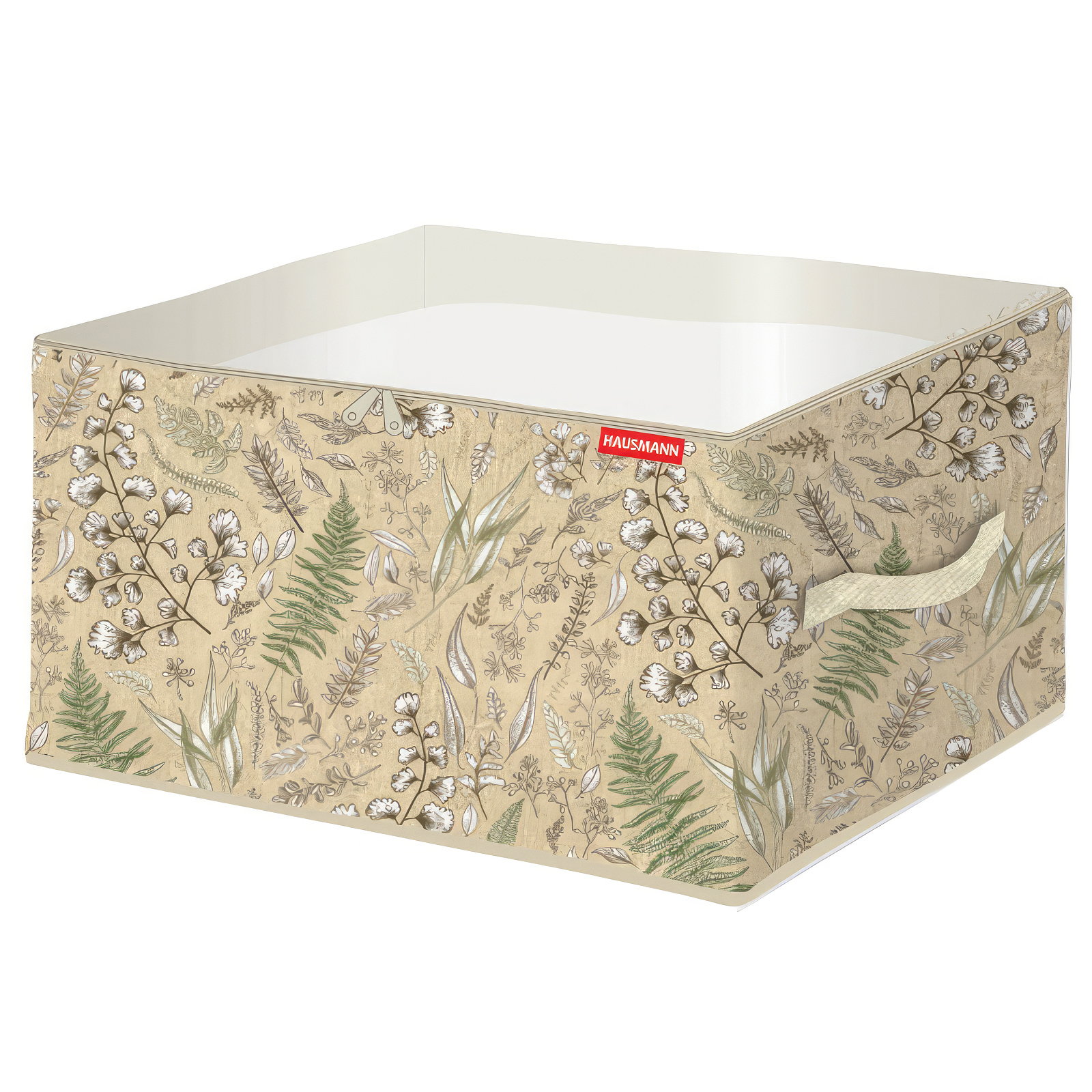 Кофр для хранения Hausmann HM-PICF04 Herbarium ПЭТ/ПП 60х50х35 см бежевый - фото 1