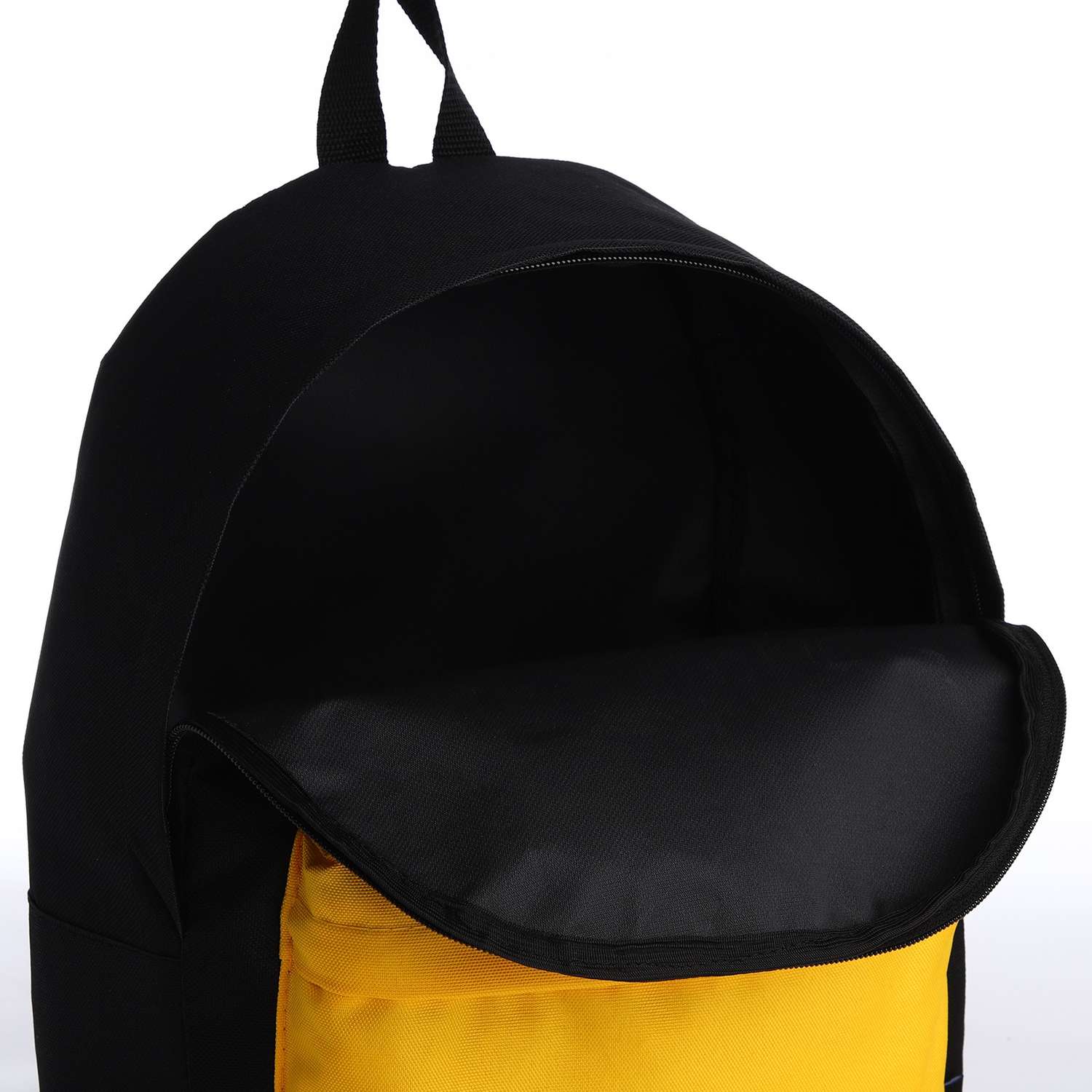 Спортивный рюкзак Sima-Land 20 литров цвет чёрный/желтый - фото 4