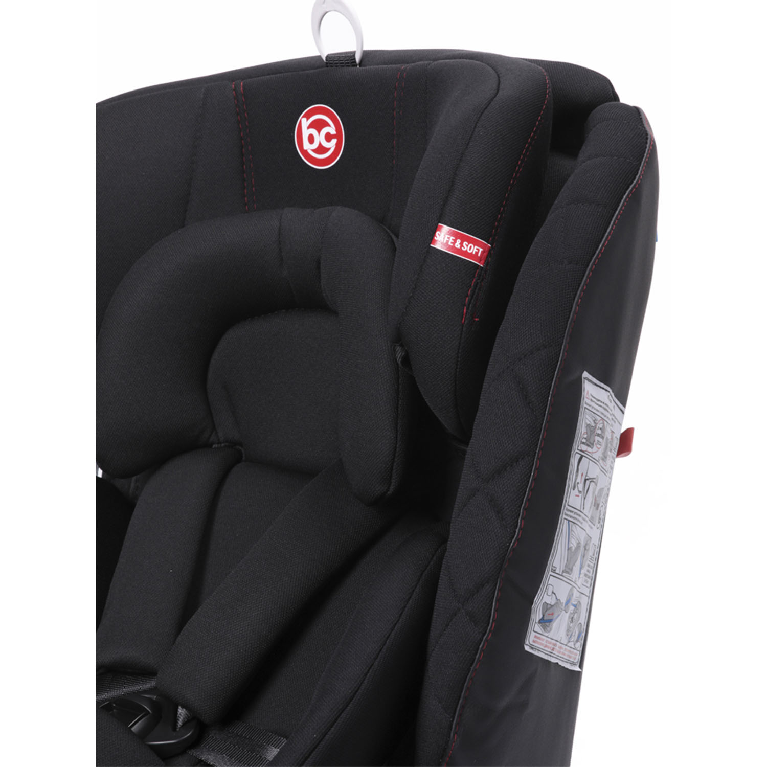 Автокресло BabyCare Shelter ISOFIX черный красный - фото 8