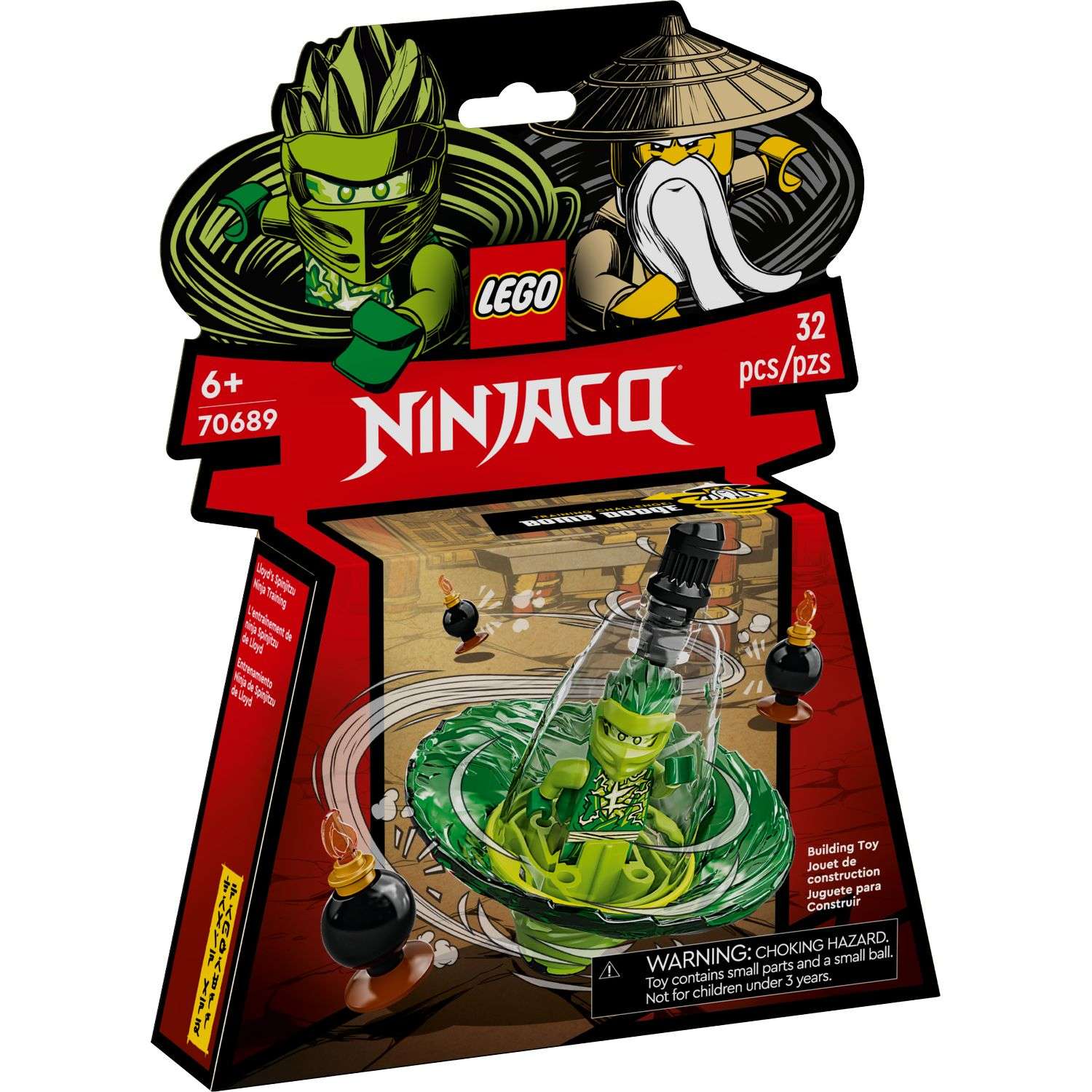 Конструктор LEGO Ninjago Обучение кружитцу ниндзя Ллойда 70689 - фото 2