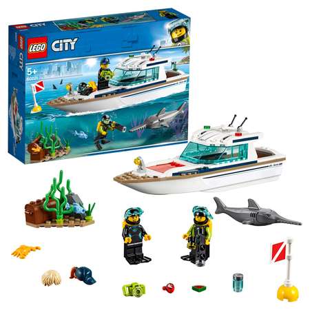 Конструктор LEGO City Great Vehicles Яхта для дайвинга 60221