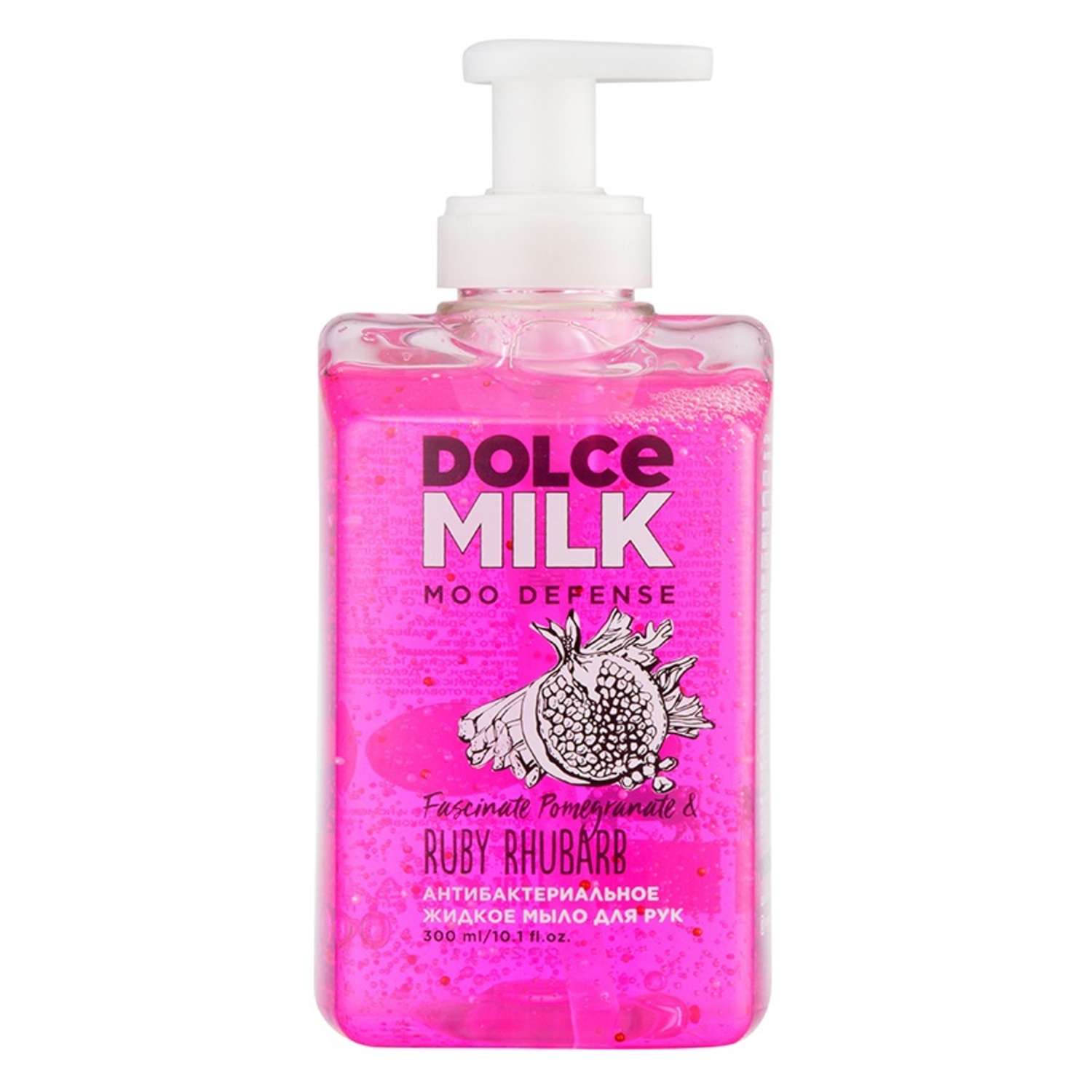 Жидкое мыло Dolce milk антибактериальное Ревень и Гранат 300мл CLOR20329 - фото 1